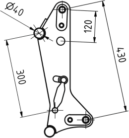 Technische Zeichnung: Schneider Schnellwechselrahmen mechanische Verriegelung