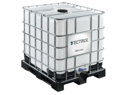Produktbild: TECTROL 1000 Liter IBC-Container mit Metallgitter und Kunststoffpalette