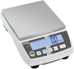 Produktbild: Kern Präzisionswaage PCB mit Edelstahl-Wägeplatte und digitalem Display