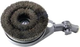 Produktbild: Waschbürste Ø 160 mm rotierend mit Gelenk und dunklen Borsten