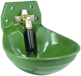 Produktbild: Suevia Tränkebecken Mod. 12P-MS 1/2 grün mit Messing-Rohrventil, 100.0120