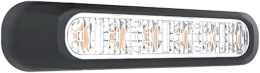 Produktbild: LED-Warnblinkleuchte oval, weiß, 132,7 x 28,2/35,4 x 28,0 mm, 12 – 36 V