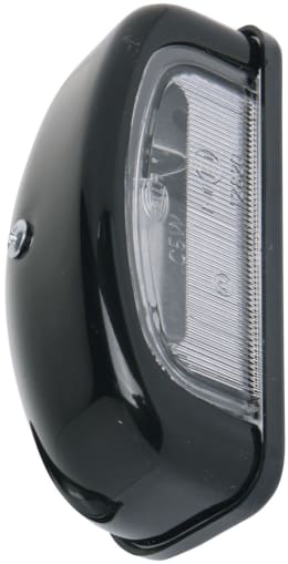 Produktbild: Hella® Kennzeichenleuchte hinten links/rechts, R10W, schwarz, oval, 105 x 55 x 40 mm, Sockel BA15s