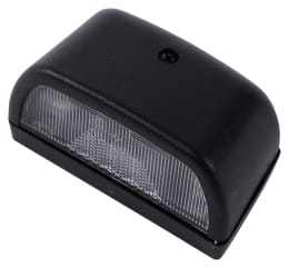 Produktbild: Hella® Kennzeichenleuchte hinten links/rechts, R10W, schwarz, oval, 102 x 55 x 56,5 mm, Sockel BA15s