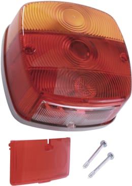 Produktbild: Hella® Schlussleuchte links/rechts 121 x 121 x 56 mm, Schluss-, Brems-, Blink-, mit/ohne Kennzeichenlicht