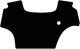 Produktbild: Fußmatte Velours schwarz, für Same Traktor Virtus, ohne Motorbremse, ab Bj. 01.18