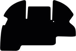 Produktbild: Fußmatte Velours schwarz, für Case IH Traktor Quadtrac 535, Bj. 08 – 10