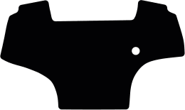 Produktbild: Fußmatte Velours schwarz, für Deutz-Fahr Traktor Agrotron Serie 6 Basis/RC-Shift/TTV, Serie 7 TTV, 8 TTV