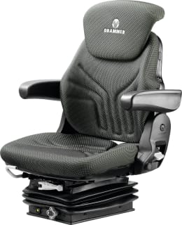 Produktbild: Grammer Traktorsitz Compacto® Basic W, mechanisch gefedert, Stoff, anthrazit/grün/silber