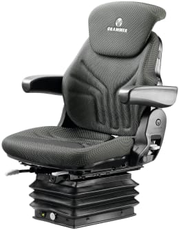 Produktbild: Grammer Traktorsitz Compacto® Comfort W, luftgefedert, Stoff, anthrazit/grün/silber
