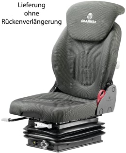 Produktbild: Grammer Traktorsitz Compacto® Basic S, mechanisch gefedert, Stoff, anthrazit/grün/silber
