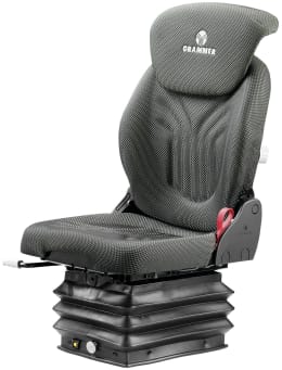 Produktbild: Grammer Traktorsitz Compacto® Comfort S, luftgefedert, Stoff, anthrazit/grün/silber