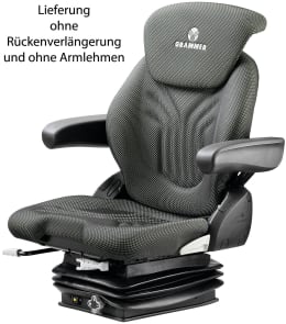 Produktbild: Grammer Traktorsitz Compacto® Basic M, mechanisch gefedert, Stoff, anthrazit/grün/silber