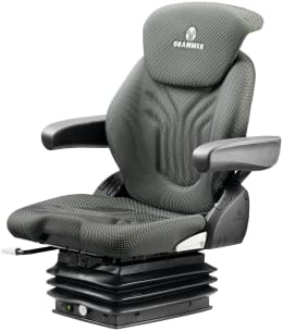 Produktbild: Grammer Traktorsitz Compacto® Comfort M, luftgefedert, Stoff, anthrazit/grün/silber