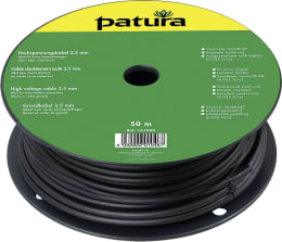 Produktbild: Patura Zaunanschlusskabel 2,5 mm/0,035 Ω/m, für Verbindungen über 50 m Weidezaungerät/Zaun oder Erdungsstab