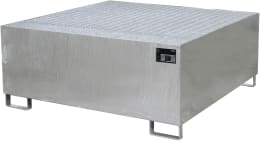 Produktbild: BAUER® SÜDLOHN Auffangwanne AW 1000, für 1 x 1.000 l-IBC, feuerverzinkt, mit Gitterrost