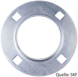 Produktbild: SKF Stahlblechgehäuse rund, 4-Loch, für Y-Lager