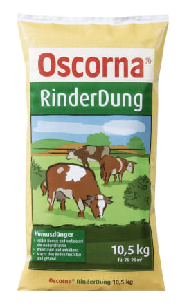 Produktbild: Oscorna® RinderDung NPK 2+2.5+2 Wirtschaftsdünger 10,5 kg Sack