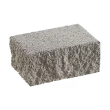 Produktbild: casafino Gartenmauer Beton Domizilmauer hellgrau Abdeckendstein groß 30 x 20 x 14 cm