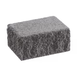Produktbild: casafino Gartenmauer Beton Domizilmauer anthrazit Abdeck-Endstein groß 30 x 20 x 14 cm