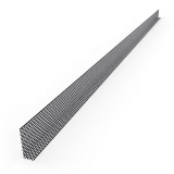 Produktbild: Valut Lüftungsprofil PVC 30 mm x 90 mm 2,5m schwarz einseitig gelocht