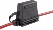Produktbild: Herth + Buss Sicherungshalter, 32 V, 30 A, mit Anschlussleitung, wasserdicht, für Standard Flachstecksicherungen