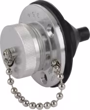 Produktbild: Herth + Buss Steckdose 2-polig, 6 – 42 V, Schraubanschluss, Aluminium
