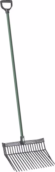 Produktbild: KERBL Dunggabel Breite 38 cm für Pferde, schwarz mit Stiel