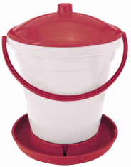 Produktbild: KERBL Geflügeltränkeeimer 18 l, rot, weiß