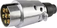 Produktbild: Herth + Buss Stecker 6 – 12 V, 7-polig, Schraubanschluss, Aluminium