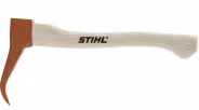 Produktbild: STIHL Handsappie mit Holzstiel und braunem Metallkopf, Deutsche Form