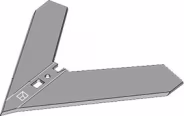 Produktbild: Industriehof® Hackschar, Arbeitsbreite 240 mm, für Hacktechnik Schmotzer