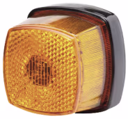 Produktbild: Hella® Seitenmarkierungsleuchte quadratisch, links/rechts, 62 x 62 x 46 mm, waagerecht, senkrecht