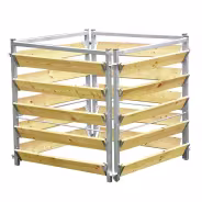 Produktbild: bellissa Komposter Holz/Metall 100 x 100 x 100 cm