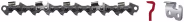 Produktbild: Oregon® Sägekette Semi-Chisel 73DPX 3/8, .058/1,5 mm, Halbmeißel, abgelängt