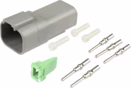 Set: Herth + Buss Steckgehäusesatz Deutsch DT, 4-polig, Rundstecker