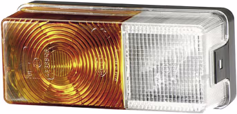 Produktbild: Hella® Blink- und Positionsleuchte quadratisch, vorn links/rechts, 170 x 75 x 62 mm, Befestigung Anbau