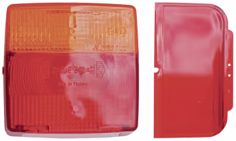 Produktbild: Hella® Lichtscheibe quadratisch, links/rechts, 102 x 98 mm, für Schlussleuchte