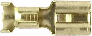 Produktbild: Herth + Buss Flachsteckhülse 6,3 x 0,8 mm Messing blank mit Rastpunkten