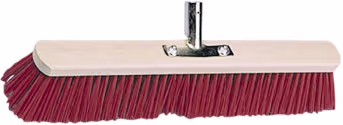 Produktbild: KERBL Großraumbesen Elastan, rot, Rücken Holz, geschraubter Stielhalter Metall