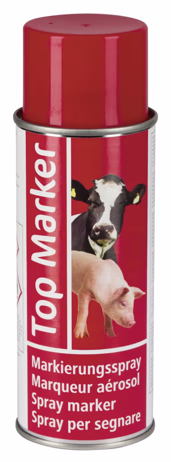 Produktbild: TopMarker Markierungsspray rot, 500 ml, für Tierkennzeichnung, 20156