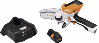 Produktbild: STIHL Akku-Astsäge GTA 26 in Orange-Weiß mit Akku und Ladegerät