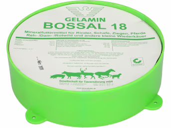Produktbild: GELAMIN NG Bossal 18 Mineralfutter für Pferde, Rinder, Schafe, Ziegen, Rehwild, Damwild und Rotwild