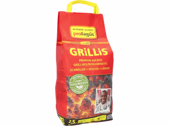 Produktbild: proFagus Grillholzkohle-Briketts GRiLLiS Premium Buche 2,5 kg