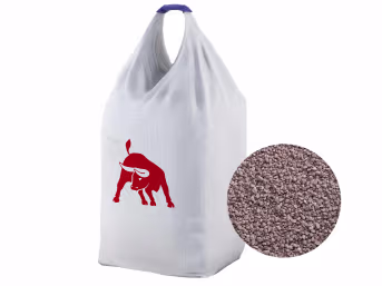 Produktbild: Korn-Kali Kali-Magnesium-Dünger im Sack mit Detailansicht der Düngerkörner