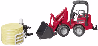 Produktbild: Bruder® Modell Schäffer Hoflader 2630 mit Ballenzange und Schaufel 1:16