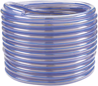 Produktbild: Milchschlauch 12,7 x 21 mm, 30 m, PVC (Polyvinylchlorid), transparent, 1 blauer Streifen