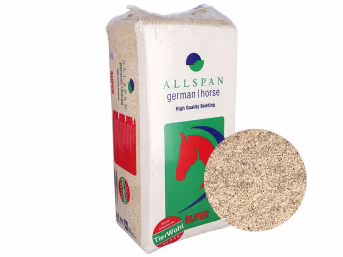 Produktbild: Allspan German Horse Super granulierte, saugfähige, extrem staubarme Einstreu für Kleintiere und Pferde