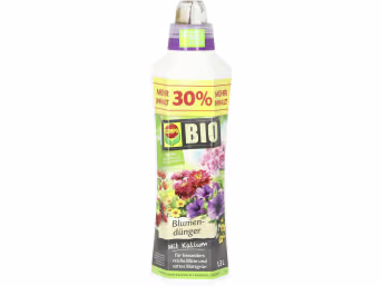 Produktbild: COMPO BIO Blumendünger für mehr Widerstandskraft 1,3 l Flasche flüssig