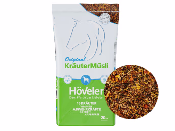 Produktbild: Höveler Kräutermüsli haferfreies und staubfreies Pferdefutter mit Kräutermischung